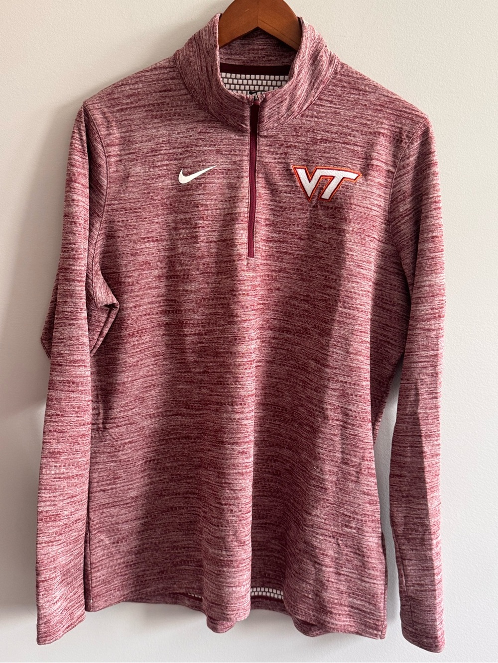 Nike Virginia Tech Hokies Dri-FIT Quarter Zip Pullover Maroon XXL